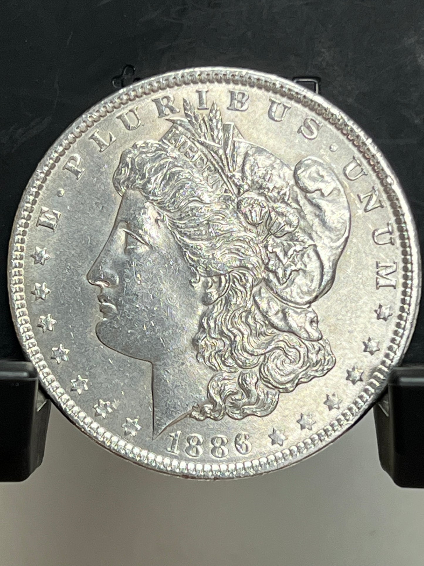 1886-P Morgan Silver Dollar Choice About Uncirculated Proof-Like Cartwheel Luster