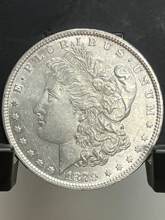 1879-P Morgan Silver Dollar Gem Brilliant Uncirculated Deep Mirror Proof-Like Mint State Cartwheel Luster