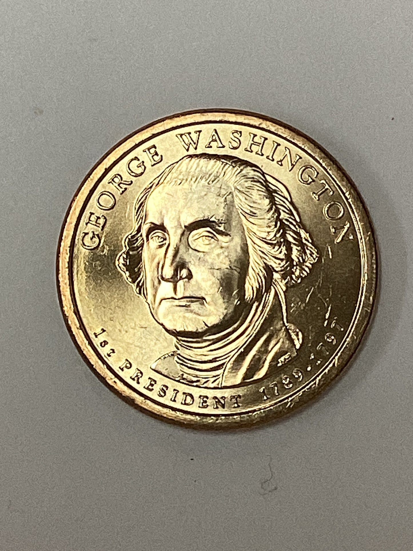 2007-P George Washington Golden Dollar Gem Brilliant Uncirculated Mint State