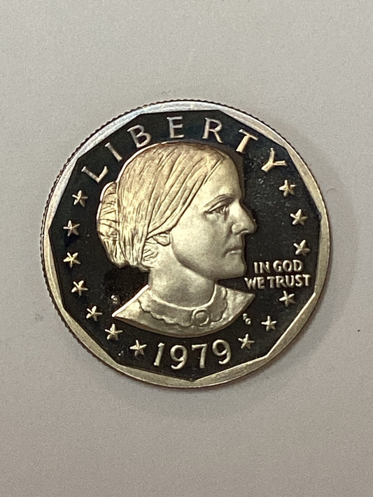 1979-S Susan B Anthony Dollar Gem Brilliant Uncirculated Deep Cameo Perfect Proof